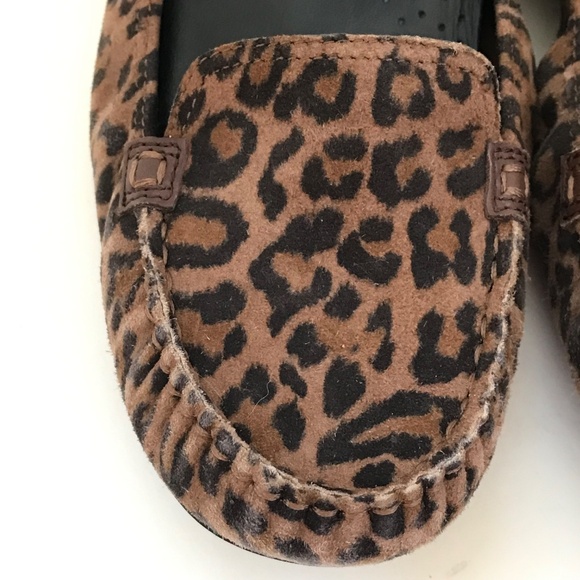 COLE HAAN Leopard Ballet Flats Nike Air Slip On Loafers Women’s Size 9.5 Wide - Picture 4 of 16